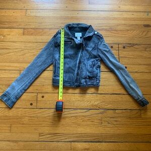 Stylish Black Stone Wash Denim Jacket